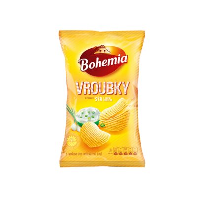 Bohemia Vroubky s příchutí sýr s jarní cibulkou 130 g